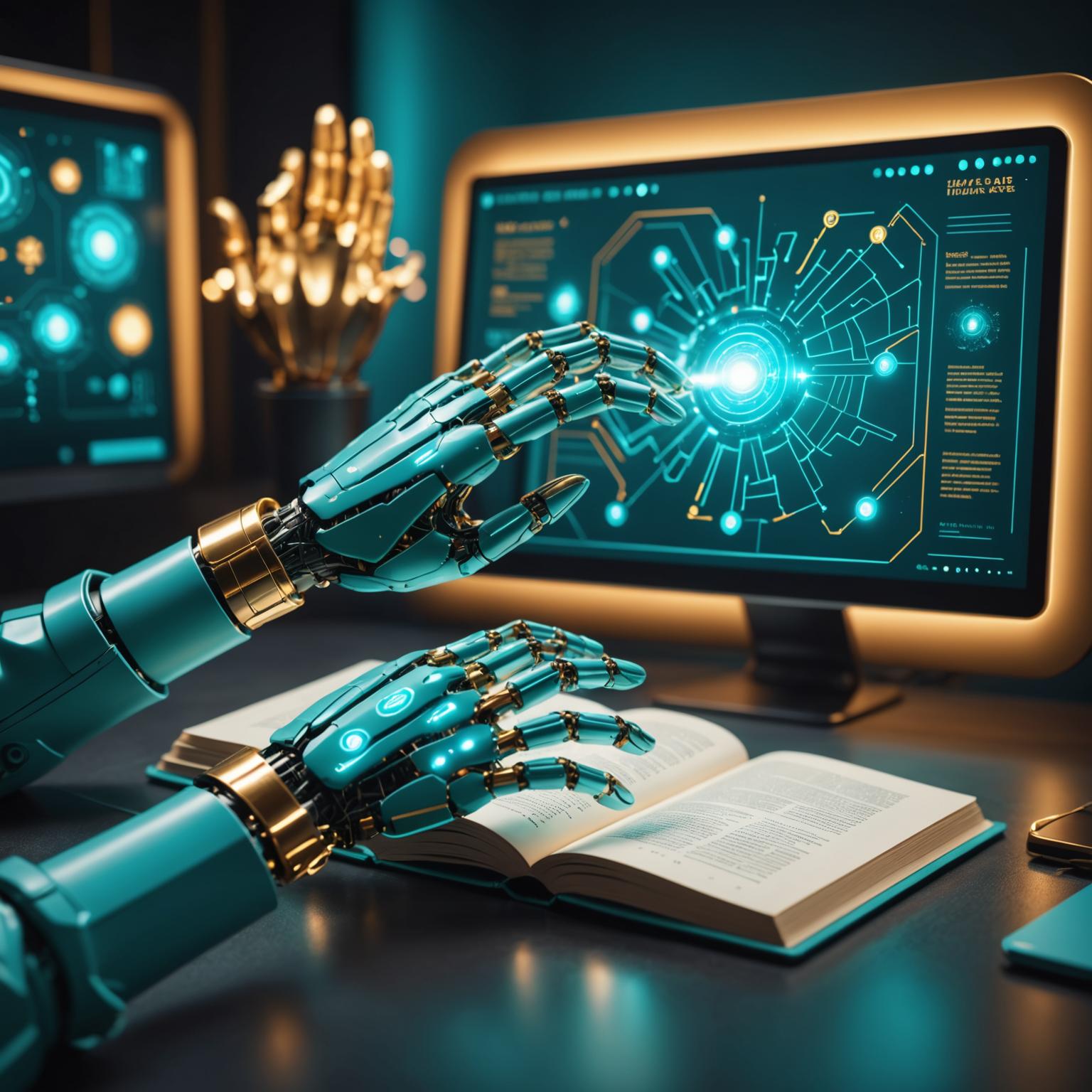 Student using an AI-powered learning platform on a tablet