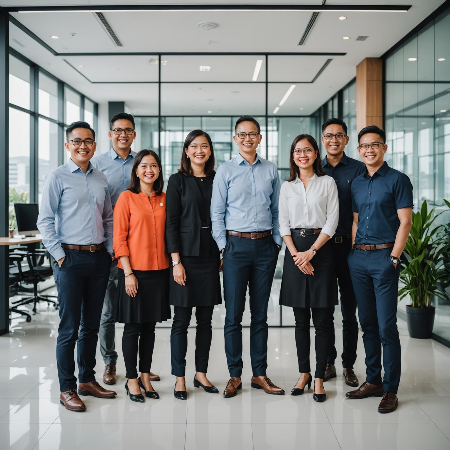 The Sprytani Academy team gathered in the Kuala Lumpur office